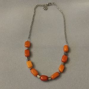 Orange quartz becklace